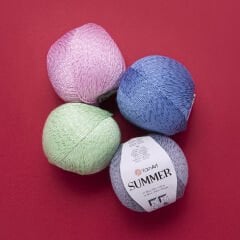 YARNART SUMMER - SPARKLY KNITTING YARN