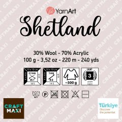 YARNART SHETLAND - KNITTING YARN