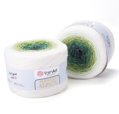 YARNART FLOWERS ALPACA - MULTICOLOR KNITTING YARN VARIEGATED - 401
