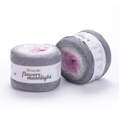 YARNART FLOWERS MOONLIGHT - GLITERRY MULTICOLOR KNITTING YARN VARIEGATED - 3293