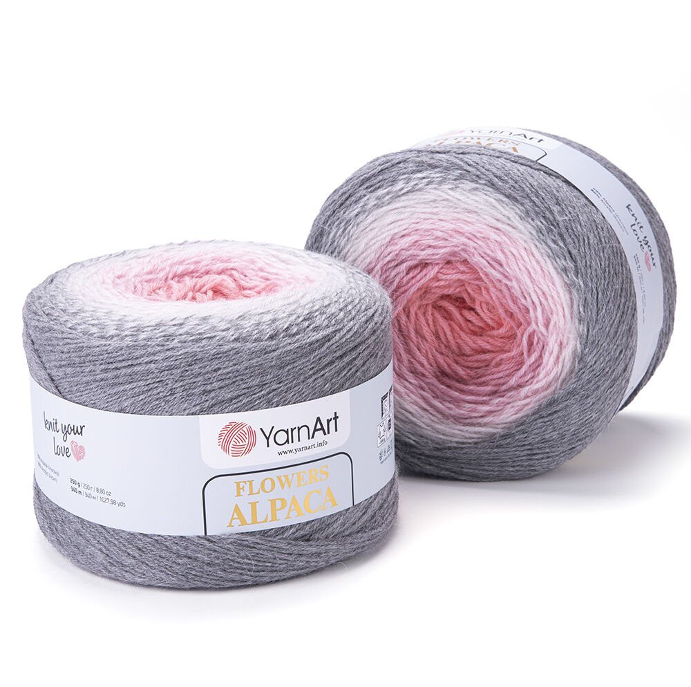 YARNART FLOWERS ALPACA - MULTICOLOR KNITTING YARN VARIEGATED - 406