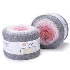 YARNART FLOWERS ALPACA - MULTICOLOR KNITTING YARN VARIEGATED - 406