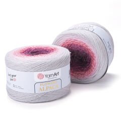 YARNART FLOWERS ALPACA - MULTICOLOR KNITTING YARN VARIEGATED - 408