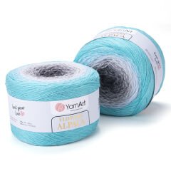 YARNART FLOWERS ALPACA - MULTICOLOR KNITTING YARN VARIEGATED - 412