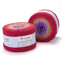 YARNART FLOWERS ALPACA - MULTICOLOR KNITTING YARN VARIEGATED - 419