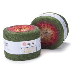 YARNART FLOWERS ALPACA - MULTICOLOR KNITTING YARN VARIEGATED - 420