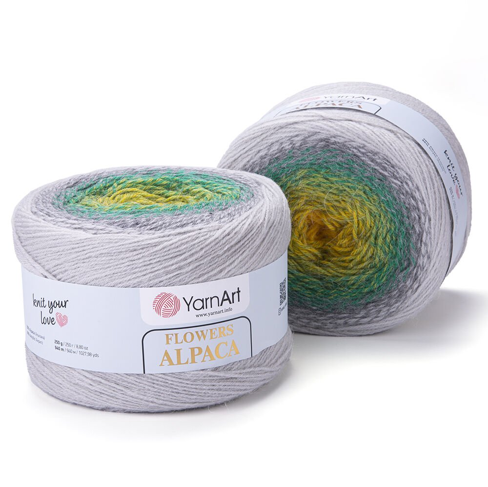 YARNART FLOWERS ALPACA - MULTICOLOR KNITTING YARN VARIEGATED - 424