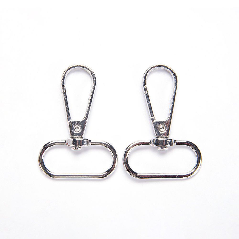LOBSTER LOCKS 2.5 CM - 2 PCS SILVER