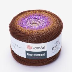 YARNART FLOWERS MERINO - MULTICOLOR KNITTING YARN VARIEGATED - 548