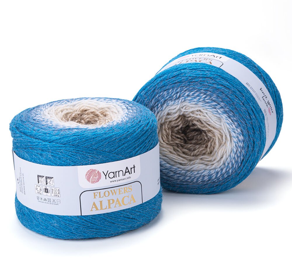 YARNART FLOWERS ALPACA - MULTICOLOR KNITTING YARN VARIEGATED - 431