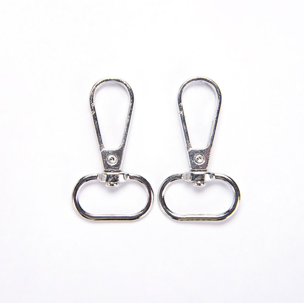 LOBSTER LOCKS 2 CM - 2 PCS SILVER