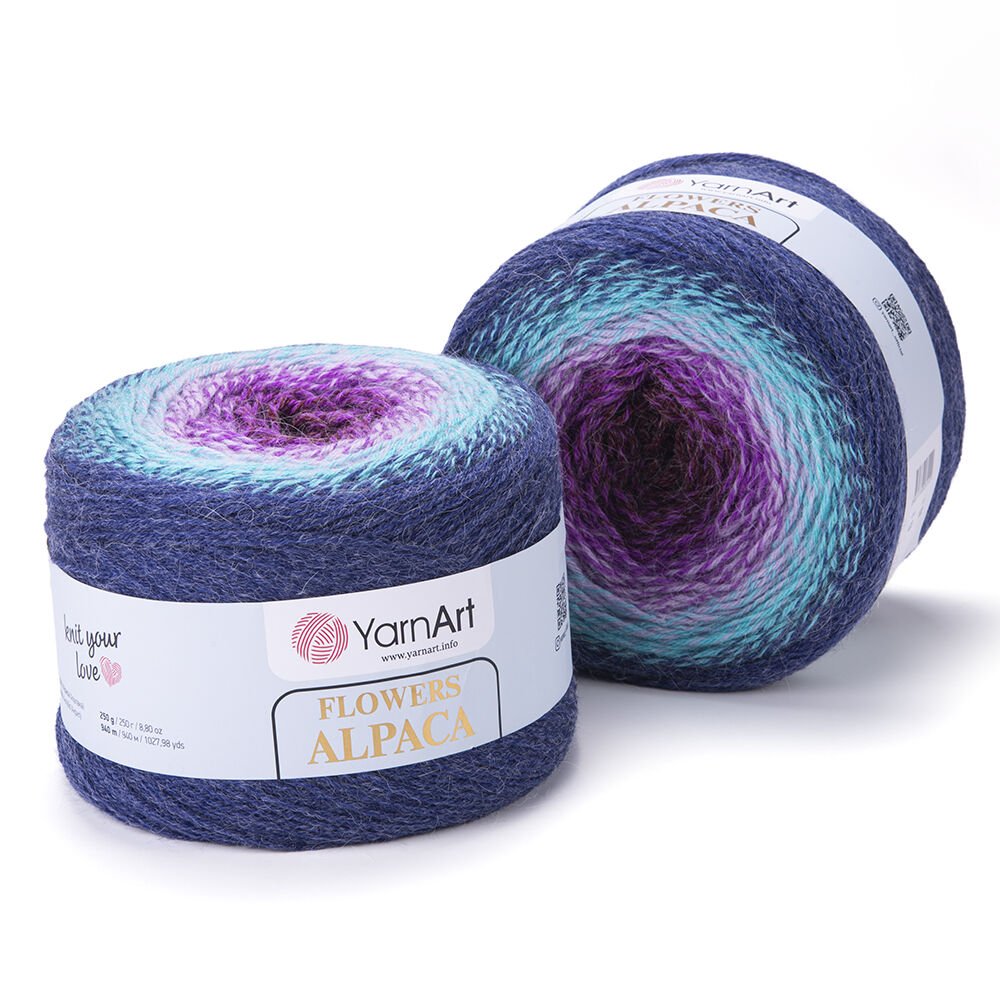 YARNART FLOWERS ALPACA - MULTICOLOR KNITTING YARN VARIEGATED - 433