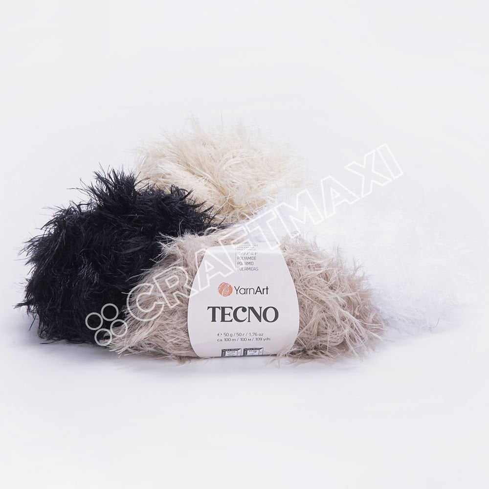 YARNART TECNO - FAUX FUR KNITTING YARN