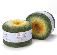 YARNART FLOWERS ALPACA - MULTICOLOR KNITTING YARN VARIEGATED - 438