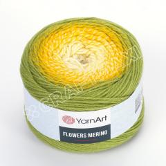 YARNART FLOWERS MERINO - MULTICOLOR KNITTING YARN VARIEGATED - 549