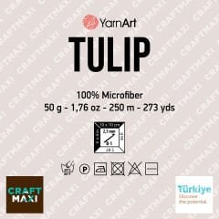 YARNART TULIP - SPARKLY LACE YARN PISTACHIO - 424