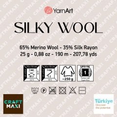YARNART SILKY WOOL - KNITTING YARN