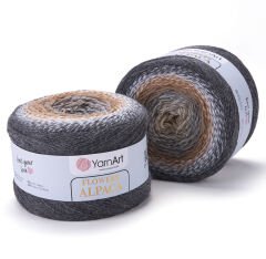 YARNART FLOWERS ALPACA - MULTICOLOR KNITTING YARN VARIEGATED - 440