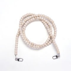 120 CM WOODEN BEADED BAG STRAP WOOD