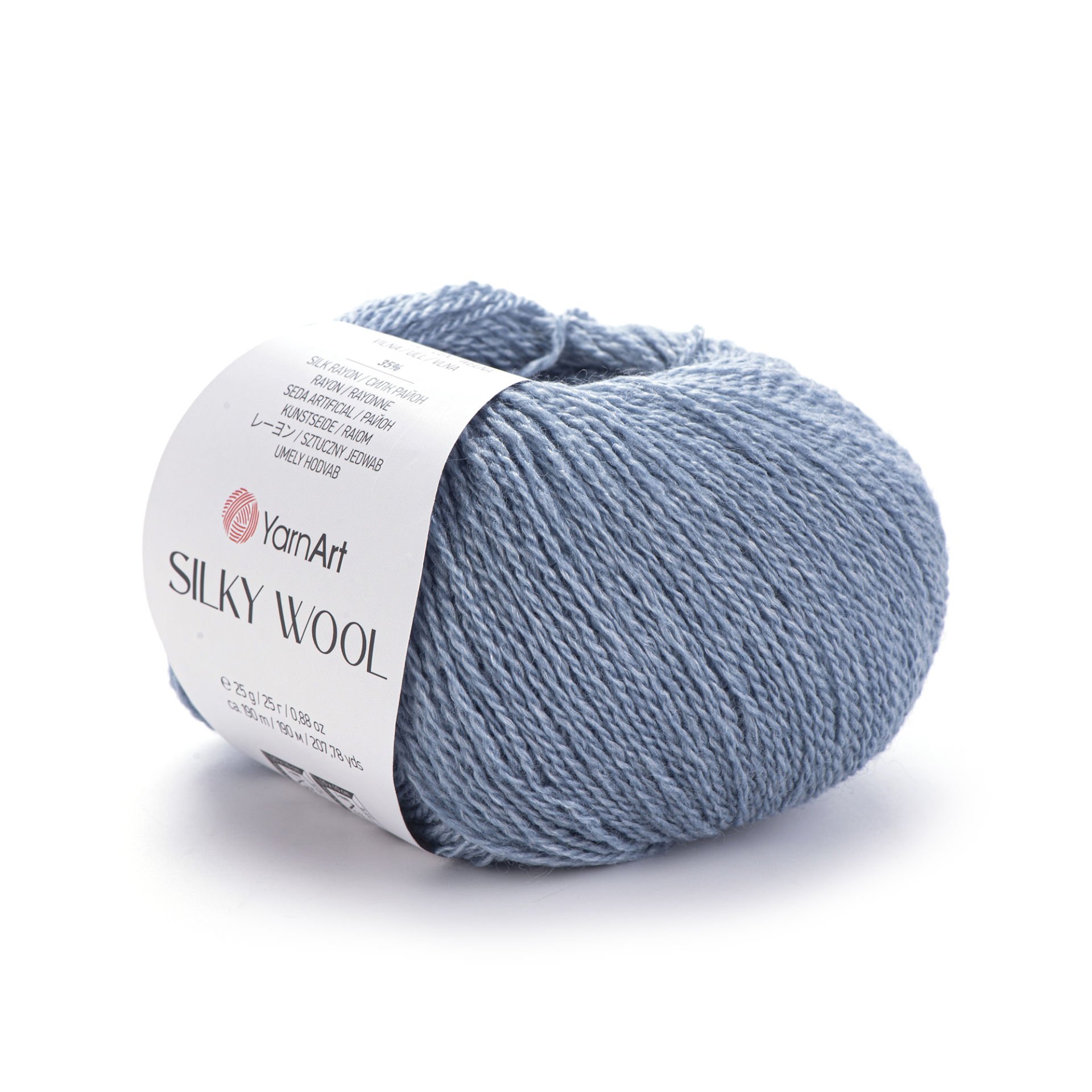 YARNART SILKY WOOL - KNITTING YARN DENIM BLUE - 331
