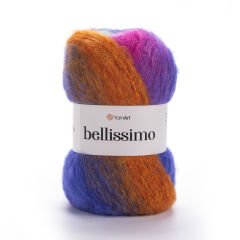 YARNART BELLISSIMO - MULTICOLOR KNITTING YARN VARIEGATED - 1421
