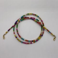 120 CM COLORED WOODEN BEADED BAG STRAP