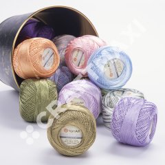 YARNART TULIP - SPARKLY MULTICOLOR LACE YARN