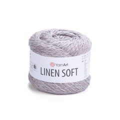 YARNART LINEN SOFT - KNITTING YARN GREY - 7307