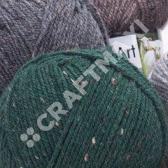 YARNART TWEED - KNITTING YARN BLACK - 228