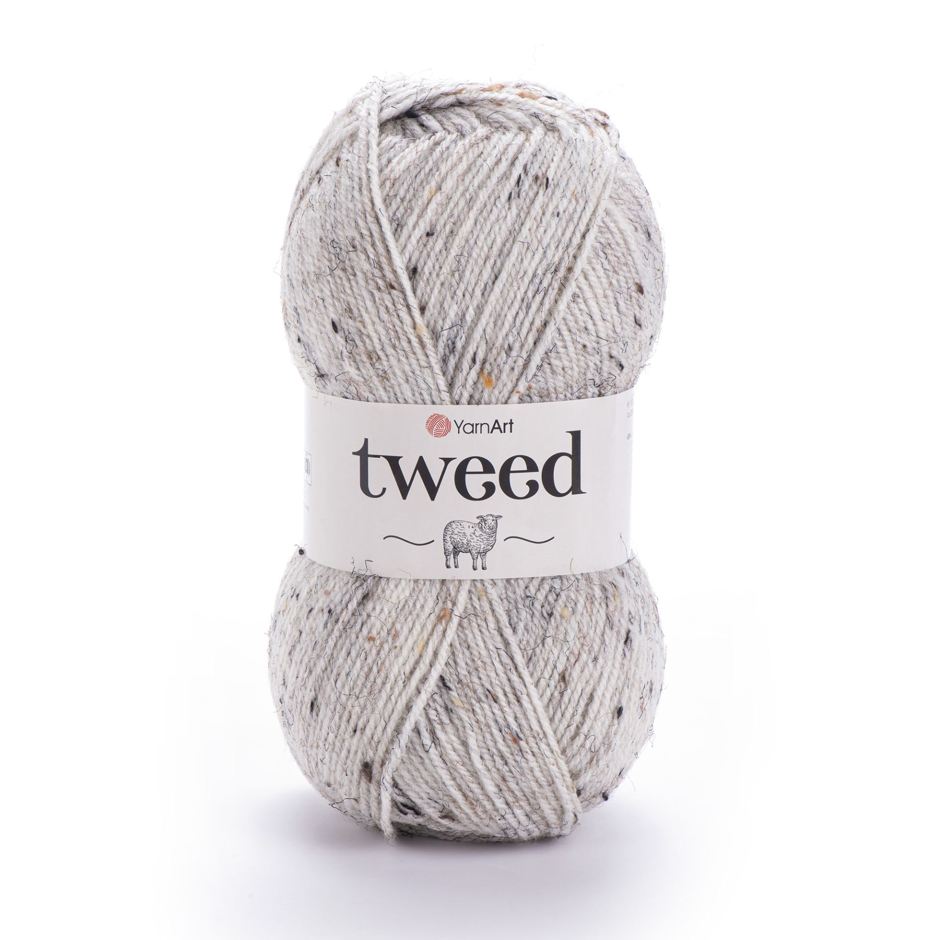 YARNART TWEED - KNITTING YARN CREAM - 221