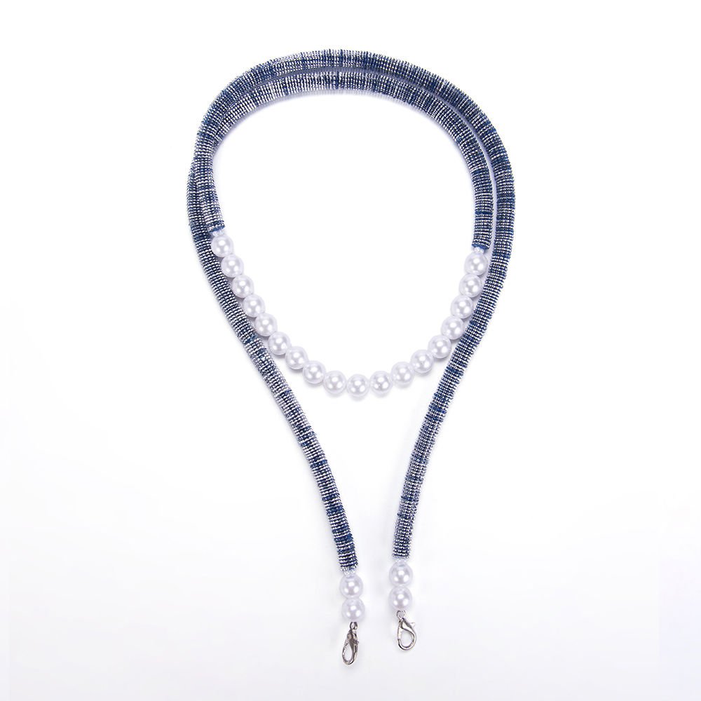 120 CM ACRYLIC BAG STRAP BLUE