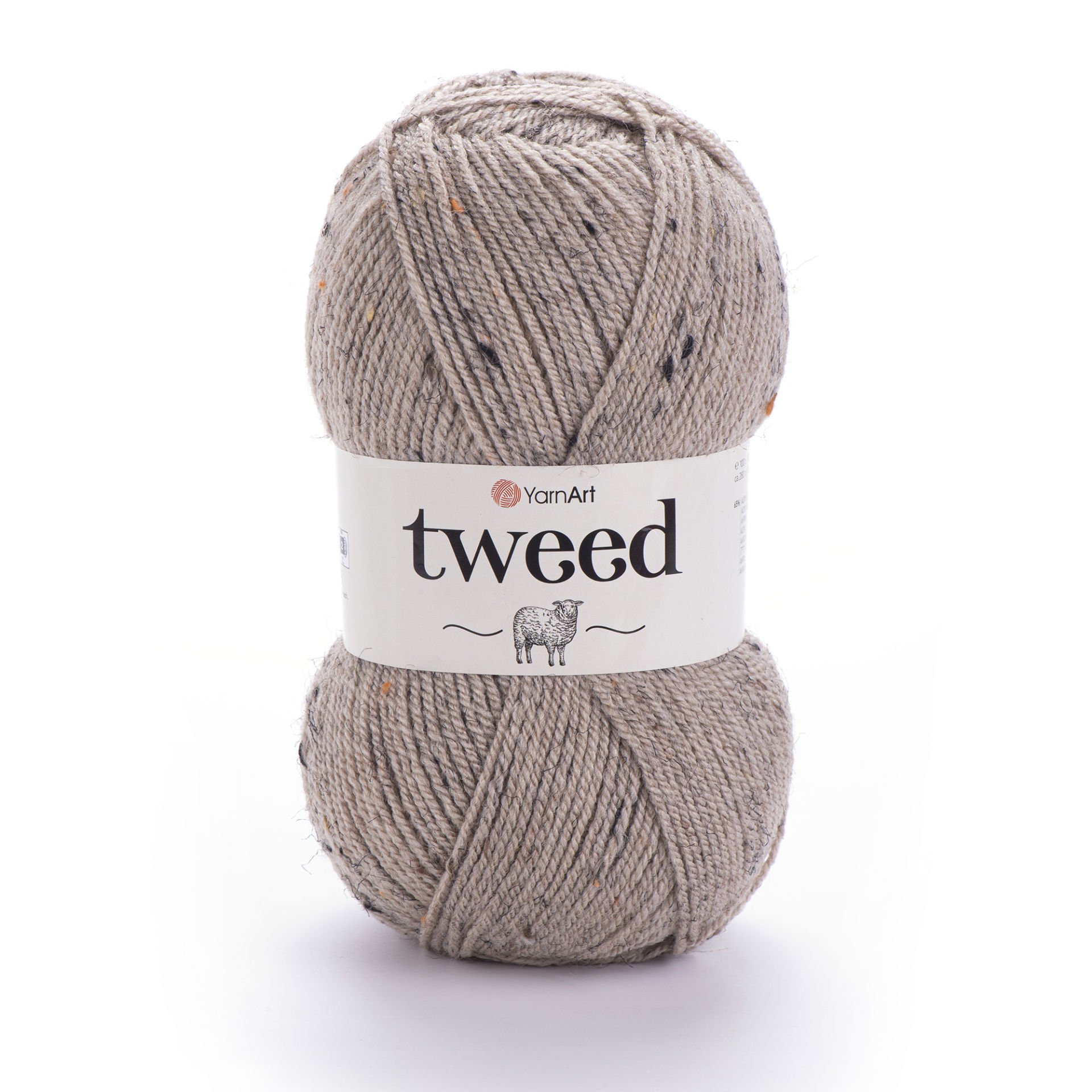 YARNART TWEED - KNITTING YARN BEIGE - 227