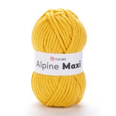 YARNART ALPINE MAXI - KNITTING YARN YELLOW - 679