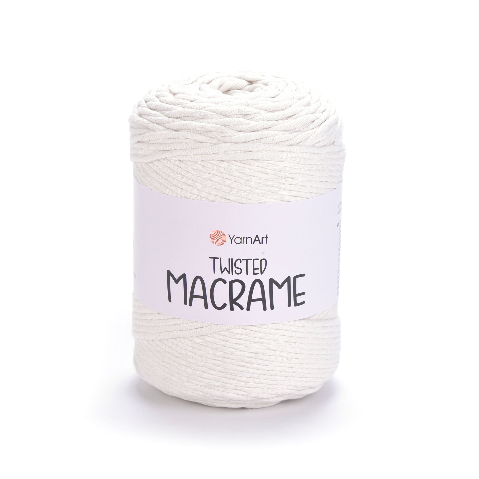 YARNART TWISTED MACRAME - MACRAME CORD OFF-WHITE - 752