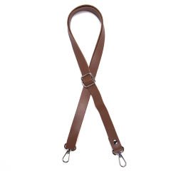 ADJUSTABLE LEATHER BAG STRAP 2 CM GINGER
