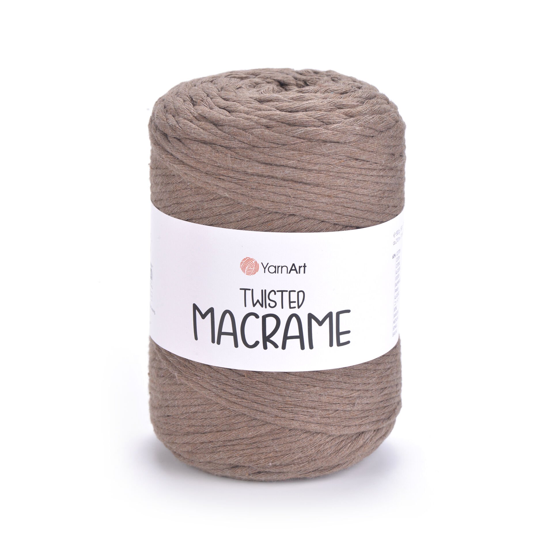 YARNART TWISTED MACRAME - MACRAME CORD TAUPE - 788