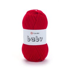 YARNART BABY - BABY YARN LIGHT RED - 156