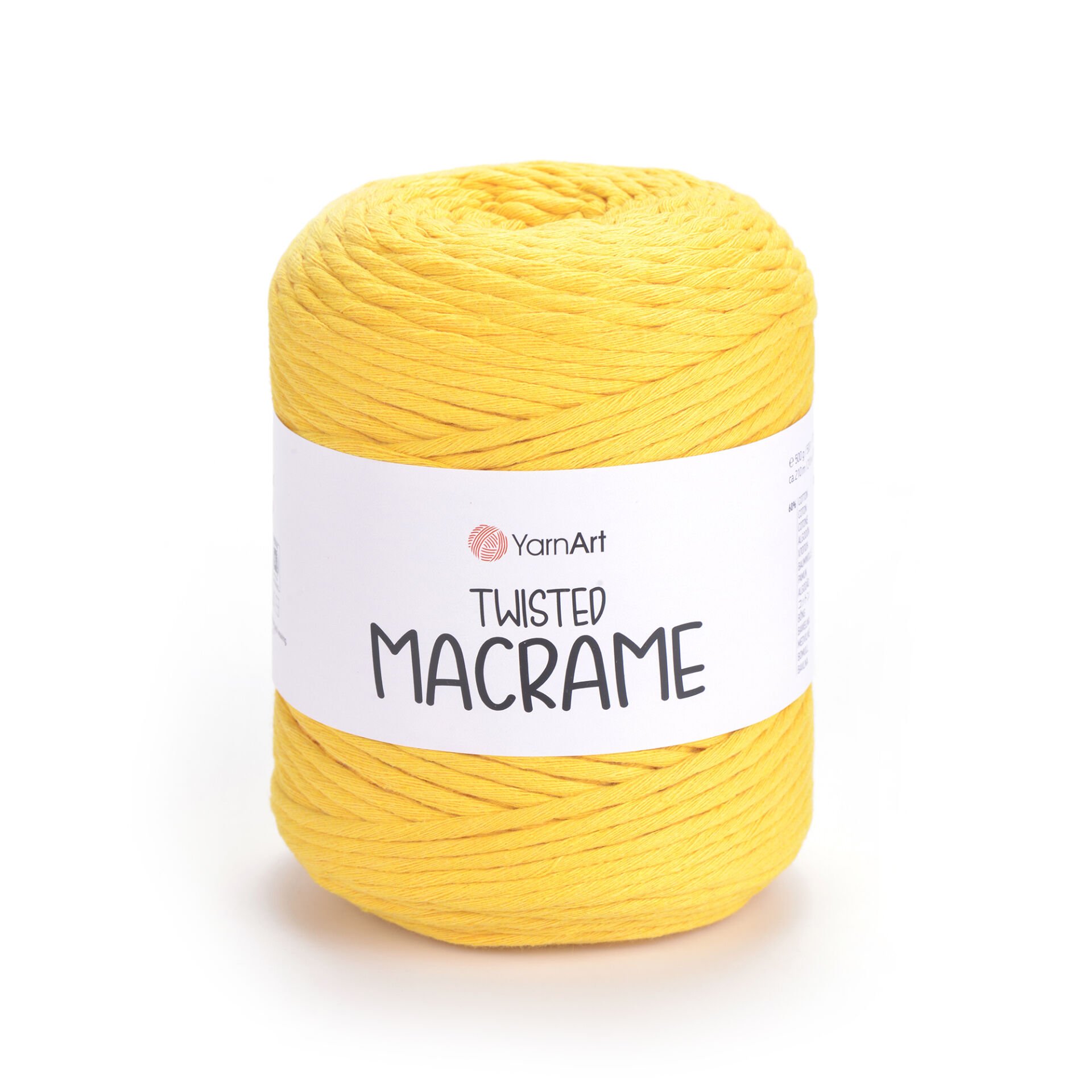 YARNART TWISTED MACRAME - MACRAME CORD MUSTARD - 764