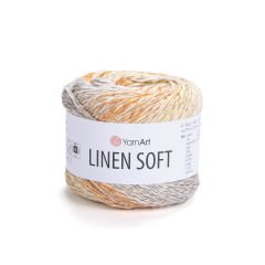 YARNART LINEN SOFT - KNITTING YARN VARIEGATED - 7403