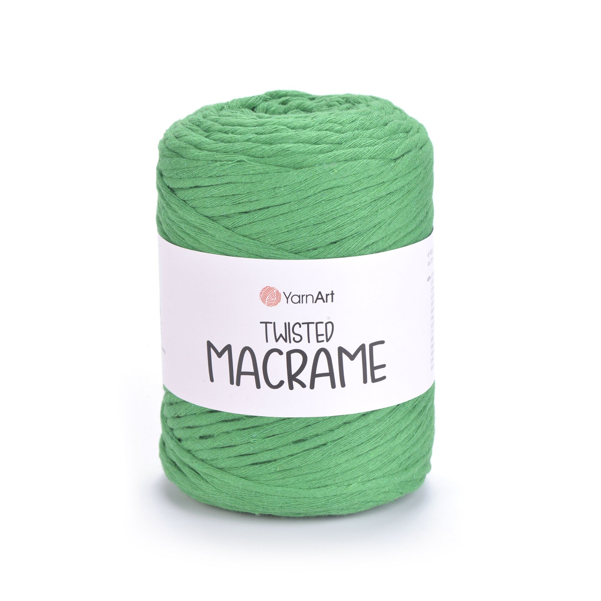 YARNART TWISTED MACRAME - MACRAME CORD DARK GREEN - 759
