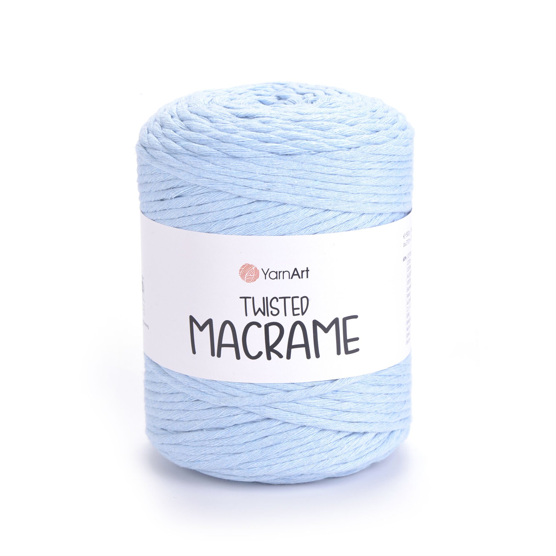 YARNART TWISTED MACRAME - MACRAME CORD BABY BLUE - 760