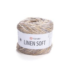 YARNART LINEN SOFT - KNITTING YARN VARIEGATED - 7407