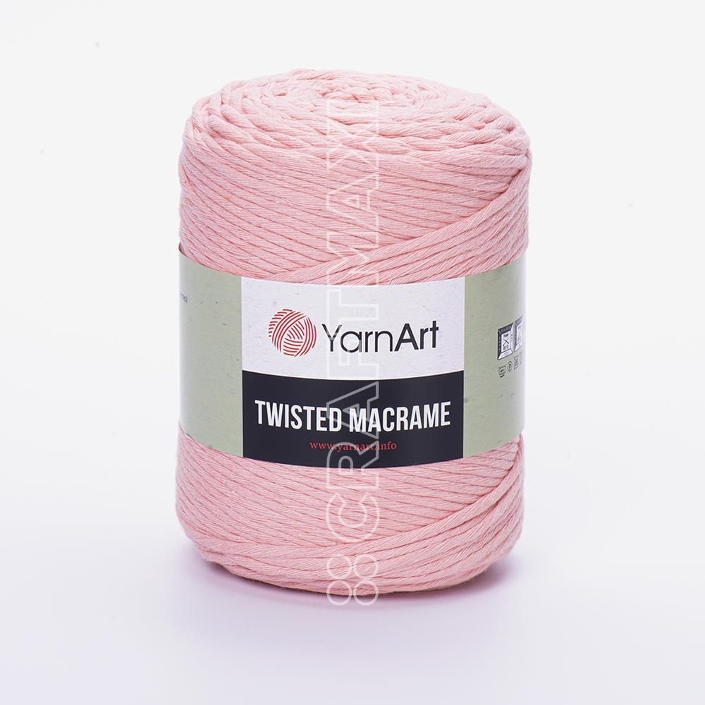 YARNART TWISTED MACRAME - MACRAME CORD PINKISH ORANGE - 767