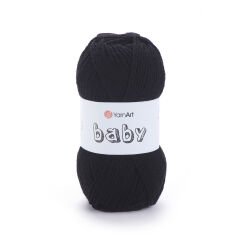 YARNART BABY - BABY YARN BLACK - 585