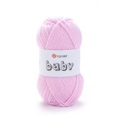 YARNART BABY - BABY YARN LIGHT PINK - 649