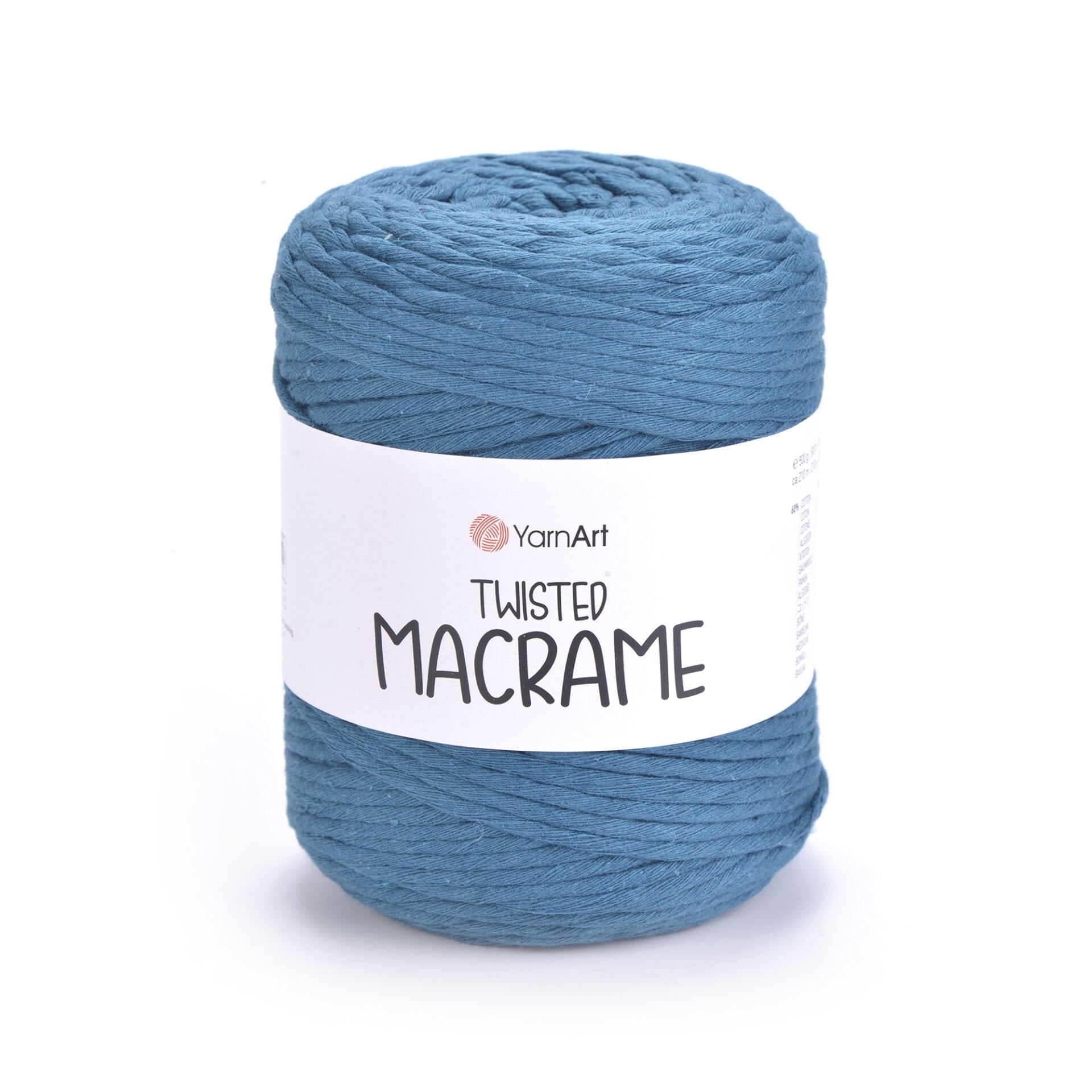 YARNART TWISTED MACRAME - MACRAME CORD PETROL BLUE - 789