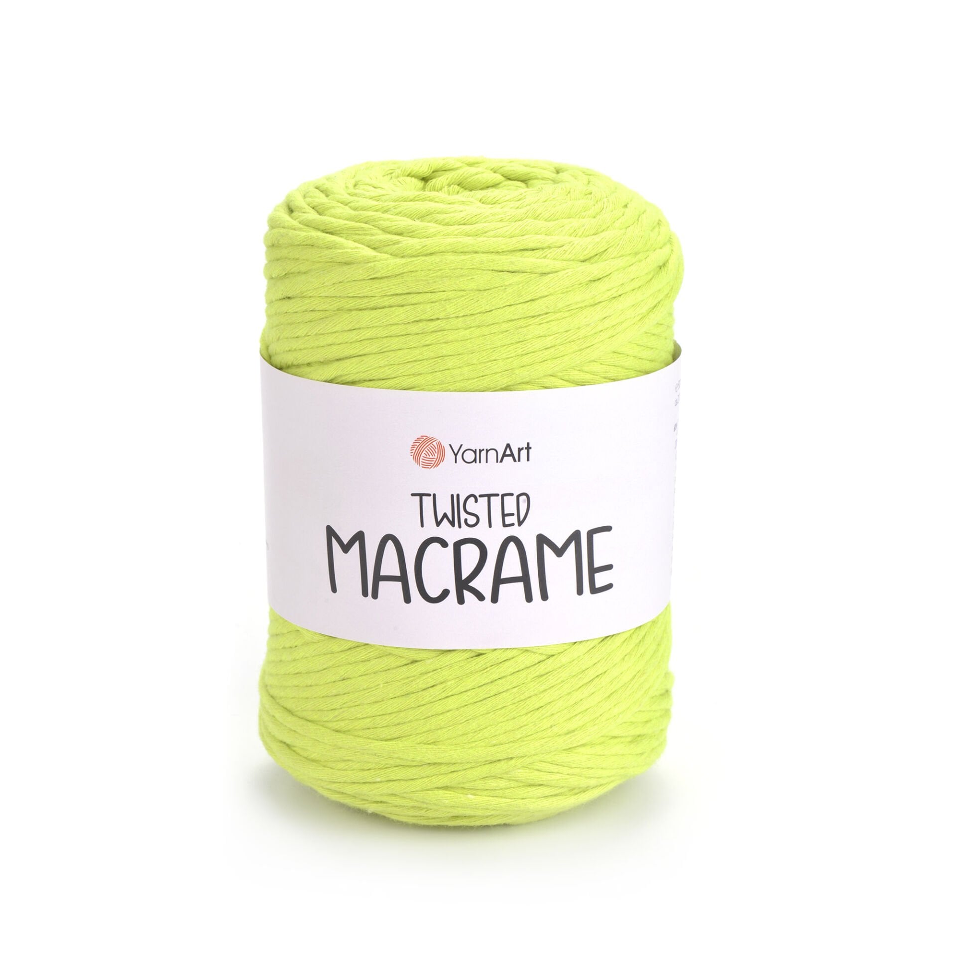 YARNART TWISTED MACRAME - MACRAME CORD NEON GREEN - 801