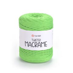 YARNART TWISTED MACRAME - MACRAME CORD GREEN - 802