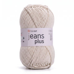 YARNART JEANS PLUS - KNITTING YARN CREAM - 05