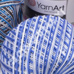YARNART VIOLET MELANGE - MULTICOLOR MERCERIZED LACE YARN